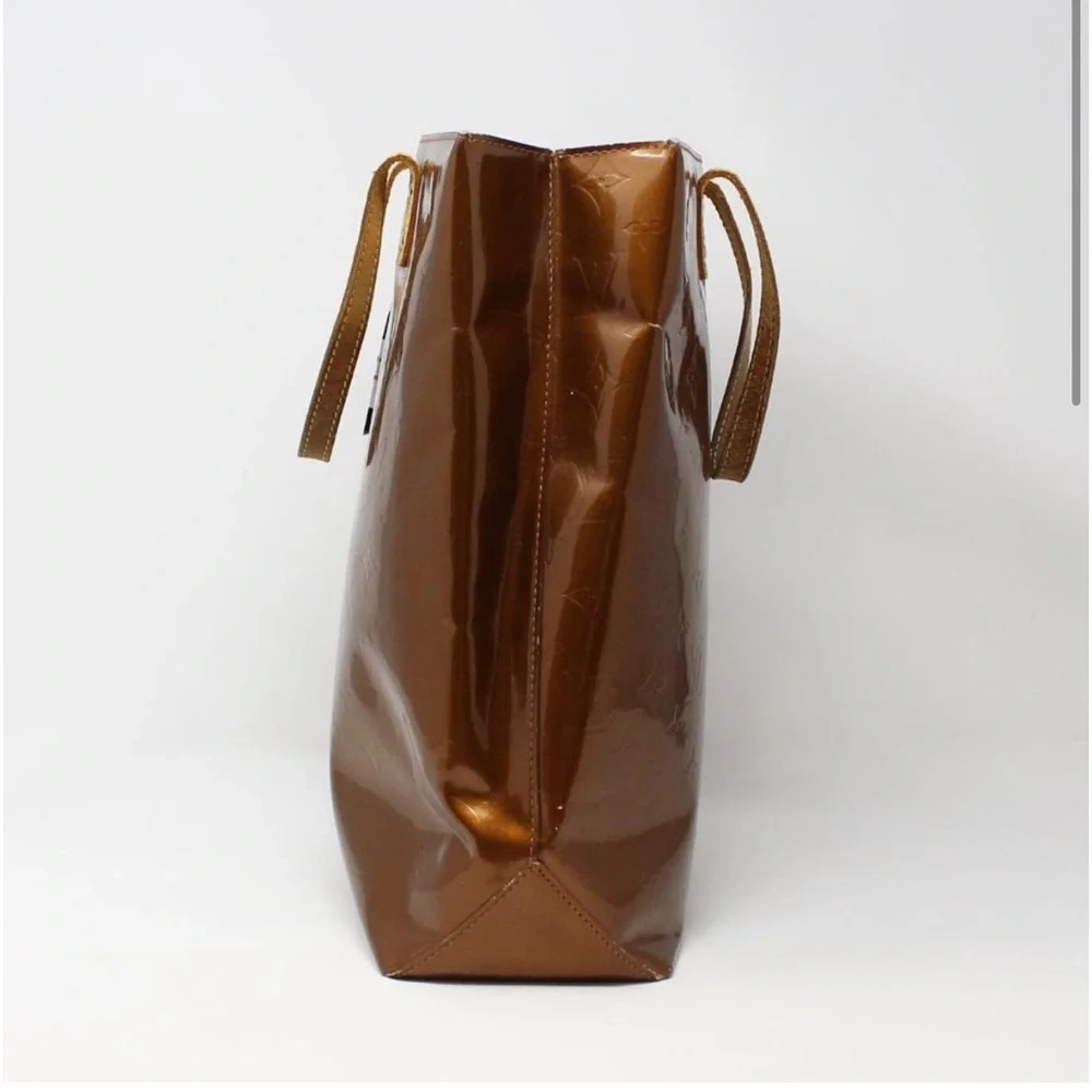 LOUIS VUITTON Bronze Vernis Reade MM 100% Authentic